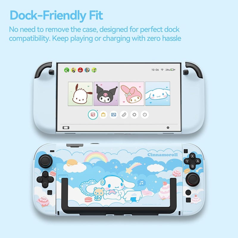 Kuitmor Protective Case Compatible with Switch 2 Model 2025, Hard PC Dockable Scratch&Shock Protection Cover Designed for Switch 2025 - DEG - Image 5